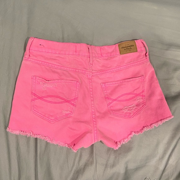 A&F Hot Pink Short-shorts - Picture 2 of 4